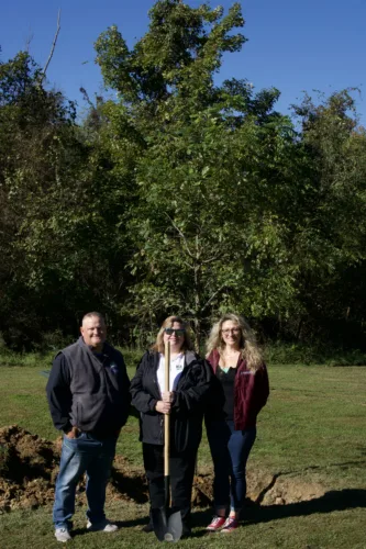 Barkcamp celebrates America's 250th birthday with tree planting ceremony